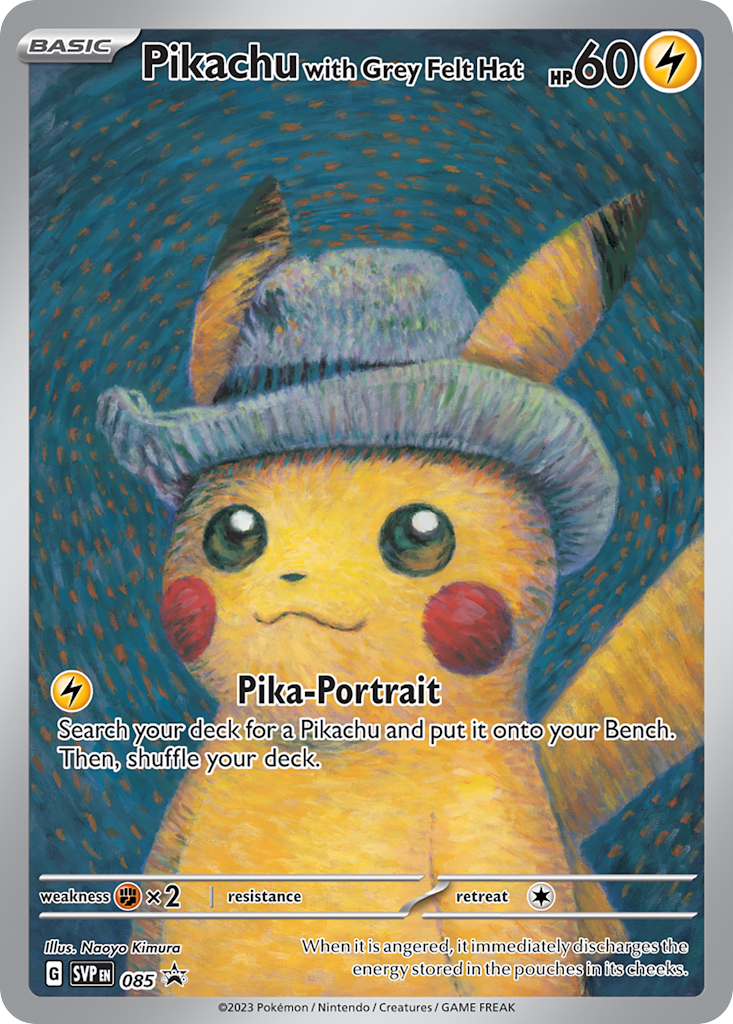 Scarlet & Violet Promo Pikachu with Grey Felt Hat #85